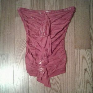 FREE Sexy Red Fitted Stretch Tube Top Small